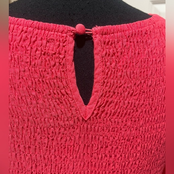 ZESICA WOMENS VERSATILE OCCASION SMOCKED FLOWY TIERED MIDI DRESS, SIZE XL. - Picture 6 of 11